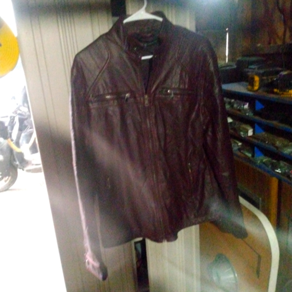 Inc ox blood leather jacket